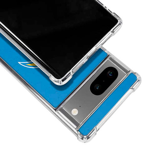 NFL Los Angeles Chargers - Alternate Distressed Google Pixel 7a Clear Case